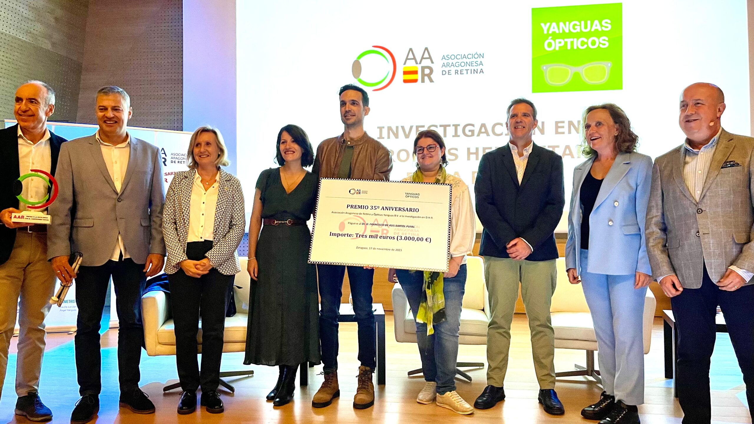 Premio de Investigación 35º aniversario AAR Yaguas Ópticos BV